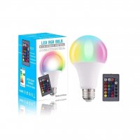 LED RGBW Цветна крушка с дистанционно  , снимка 1 - Крушки - 35404324