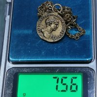 Позлатен медальон, снимка 4 - Колиета, медальони, синджири - 32251541