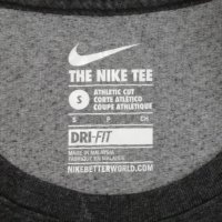 Nike DRI-FIT Just Do It оригинална тениска S Найк памук спорт фланелка, снимка 3 - Спортни дрехи, екипи - 33606107
