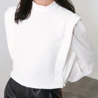 Блуза с релеф , снимка 4 - Блузи с дълъг ръкав и пуловери - 34699188