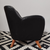 Италианско кожено кресло, снимка 3 - Дивани и мека мебел - 44846563