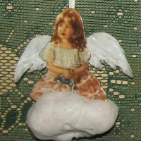 Порцеланови дизайнерски ангелчета, висулки, снимка 3 - Декорация за дома - 43329832