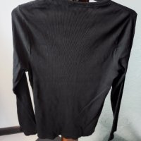 Черна блузка трико. Размер: М, L. , снимка 2 - Блузи с дълъг ръкав и пуловери - 40521585