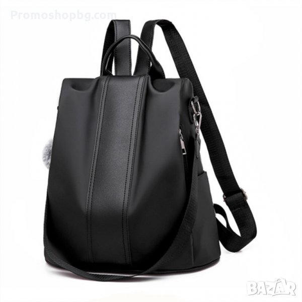 РАЗПРОДАЖБА! Дамска раница Aschley, еко кожа, черна, снимка 1