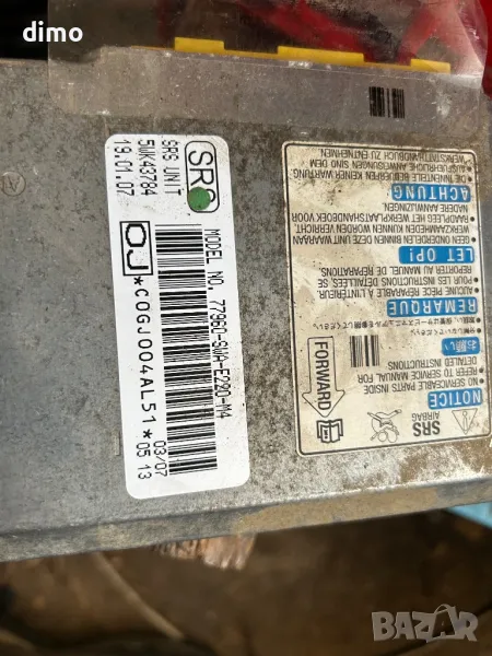 модул airbag Honda CR-V 77960-SWA-E220-M4 , снимка 1