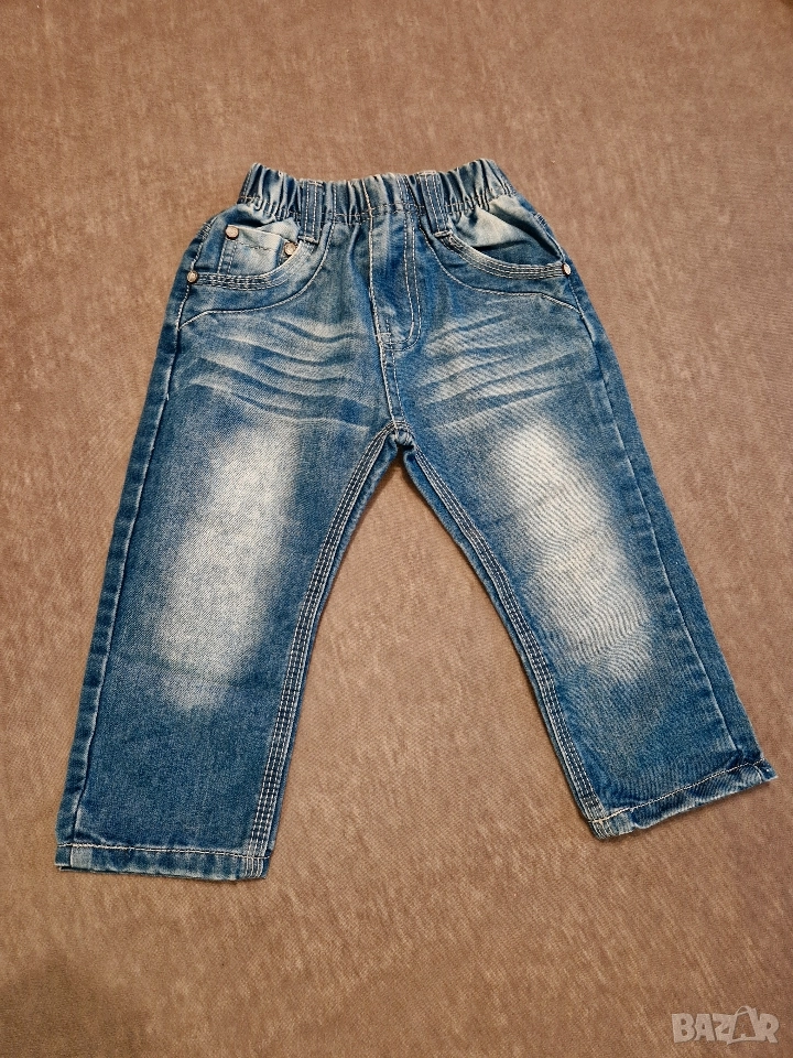 2-3г 98см Панталон тип дънки, сини, без следи от употреба , снимка 1
