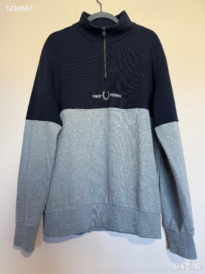 FRED PERRY Colorblock Half 1/2 Zip., снимка 1
