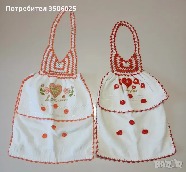 Хавлия с дантела, снимка 1