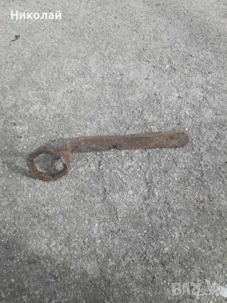 Железен ключ със самун за табанлия каруца, снимка 1