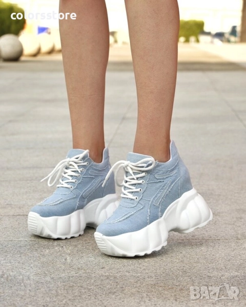 Кецове на платформа - деним - PA90

, снимка 1