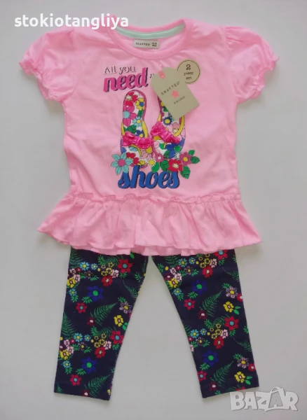 Комплект за момиче, клин и туника, размер 92 см, 18-24 месеца, снимка 1