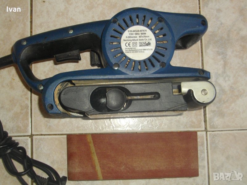 900 Вата-Немски Професионален Лентов Шлайф-С Регулация Скорост-S1B-AK5J8, снимка 1