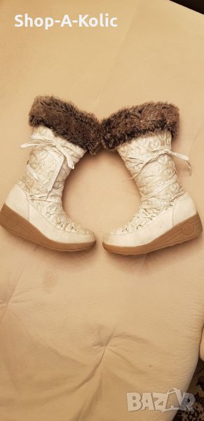 White CANDIE'S GIRL Mischa Wedge Heel Boots, снимка 1