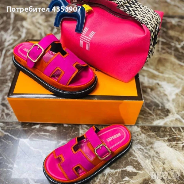 Дамски чехли Hermes, снимка 1