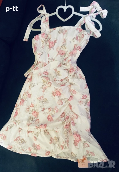 Лятна рокличка с подплата и вързанки , снимка 1