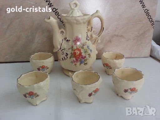  сервиз за кафе  чашки и кана   , снимка 1