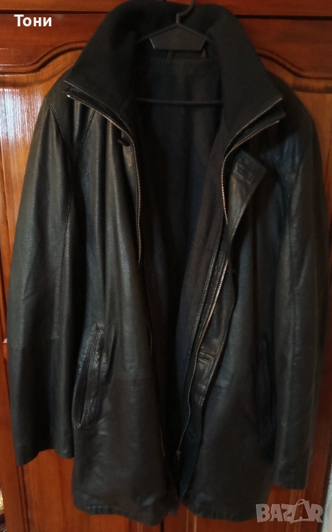 Мъжко Зимно Яке Изцяло от Естествена Кожа Като Ново XL , снимка 1