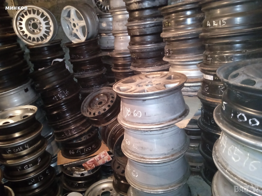 Джанти железни и алуминиеви. Резервни гуми бандажки . Гуми всякакви размери от 12 до 20цола , снимка 1