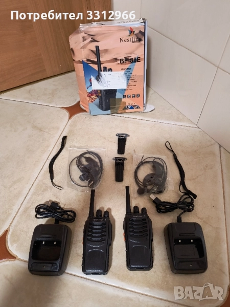 Чисто нови Комплект радиостанции Nestling BF-88E (2 броя), снимка 1