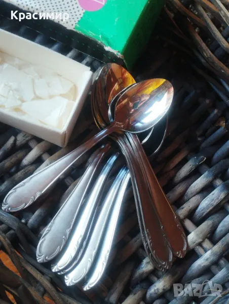 Лъжички ABS - DDR В оригиналната си кутийка . 11 бр. 📐 11 см , снимка 1