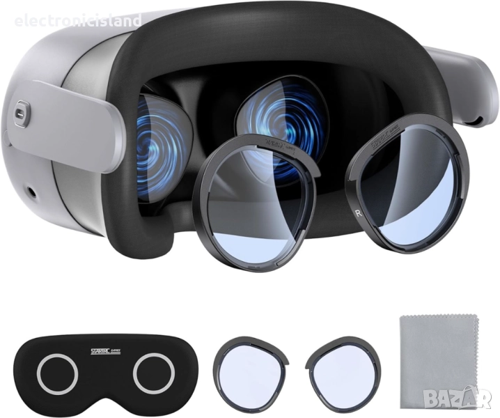 Комплект VR аксесоари HNSMART за Meta Quest 3S защита против замъгляване филтриране на синя светлина, снимка 1