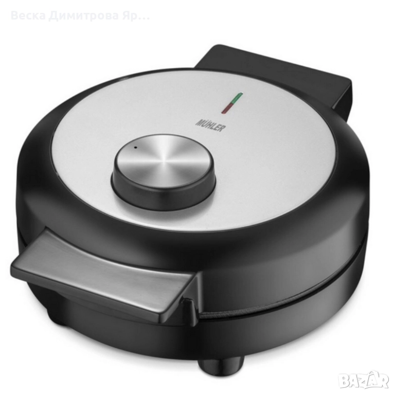 Гофретник с терморегулатор и незалепващи плочи – перфектни гофрети всеки път, снимка 1