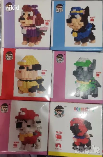 Пес Патрул Pes Paw Patrul connection block части тип лего конструктор строител играчка, снимка 1