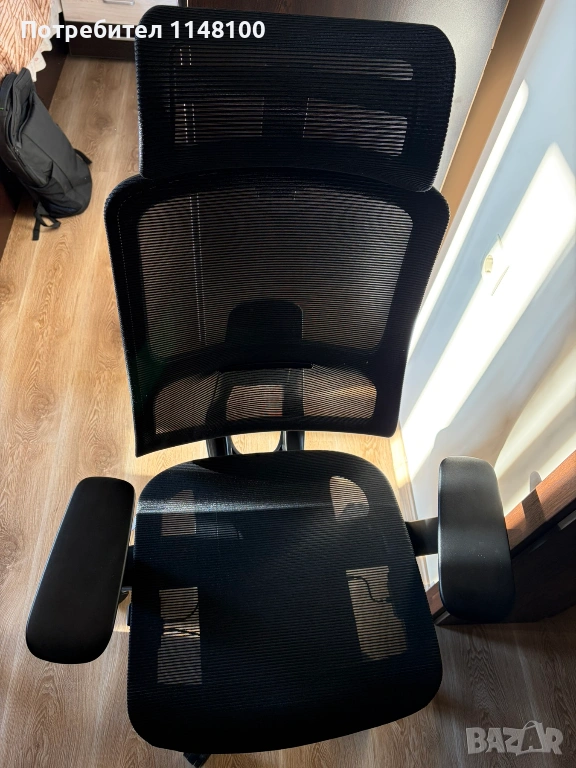 Ергономичен стол BETIM – ЧЕРЕН, снимка 1