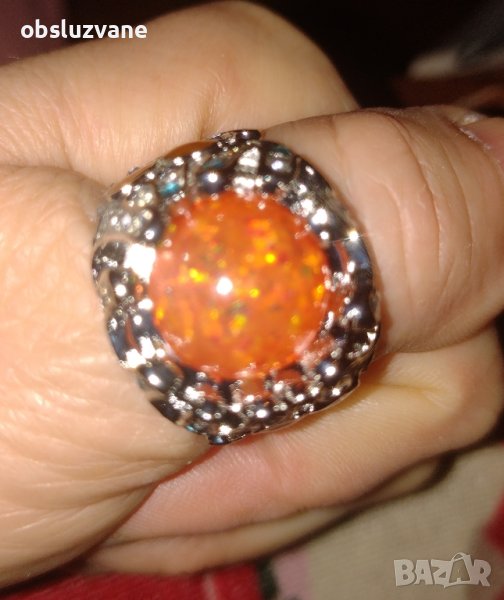 Пръстен Флейм Опал, снимка 1