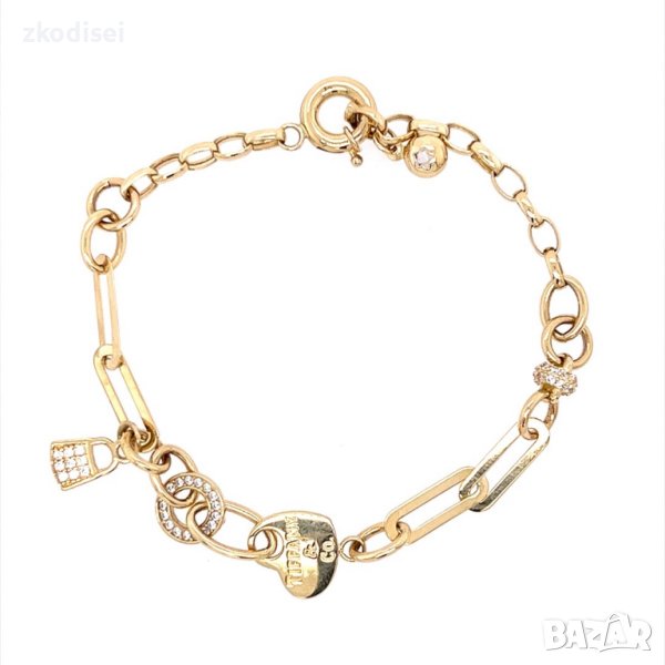 Златна дамска гривна 6,97гр. 19см. 14кр. проба:585 модел:21898-5, снимка 1