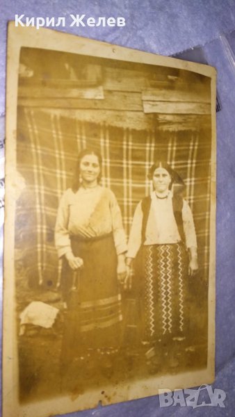 СТАРИННА СЕМЕЙНА СНИМКА НАРОДНА НОСИЯ ФОЛКЛОР ПРЕСТИЛКА ЕТНИКА ЦАРСКО ВРЕМЕ КАРТИЧКА 32259, снимка 1