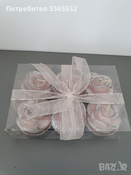 Декоративни свещи рози, снимка 1