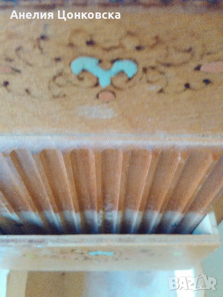 Дървена ретро кутия за пушачи, снимка 1