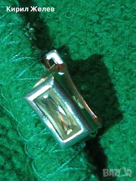 ПРЕКРАСНА СКЪПОЦЕННА АНГЛИЙСКА СРЕБЪРНА ОБЕЦА СРЕБРО925 с ЮВЕЛИРНО ФАСЕТИРАН ПЛАНИНСКИ КРИСТАЛ 40186, снимка 1