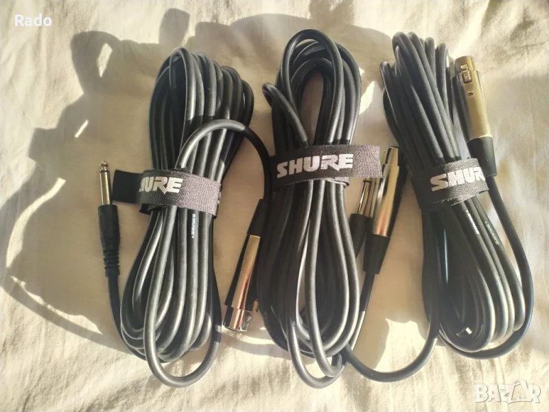 Продавам кабел жак-канон 5 метра на "Shure", снимка 1