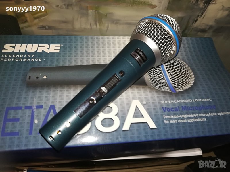 shure beta sm58s-microphone-внос швеицария, снимка 1
