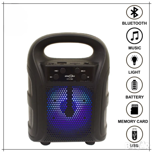 Портативна тонколона GTS-1386, снимка 1