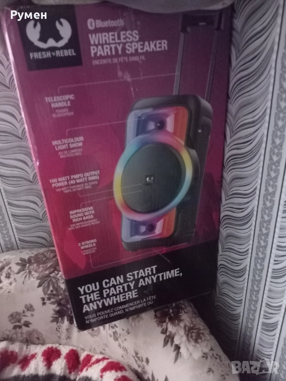 Блутут колана Fresh 'n Rebel Wireless Party Speaker 1APS100L 160w , снимка 1