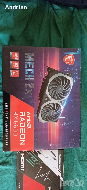Видео карта rx 6600 8gb rx6600, снимка 1