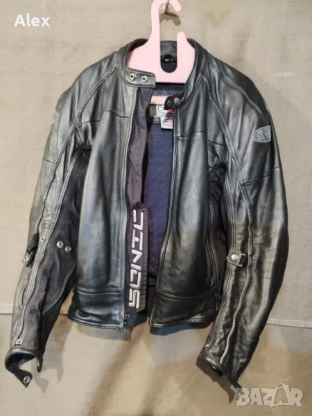 Кожено яке за мотор с протектори , снимка 1