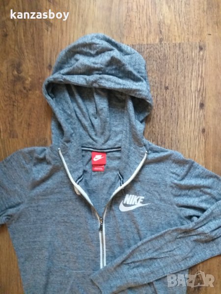 nike sportswear gym vintage zip hoodie - страхотно дамско горнище , снимка 1