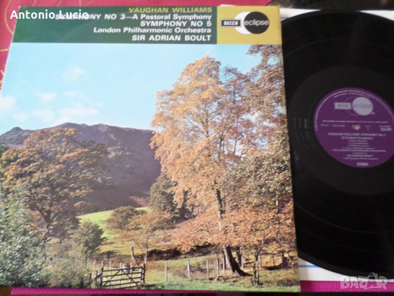Vaughan Williams - Symphony n.3 , n.5 - Adrian Boult, снимка 1
