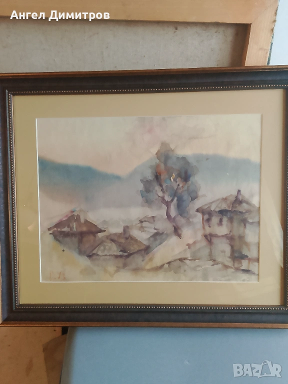 Дечко Узунов прекрасна картина акварел , снимка 1