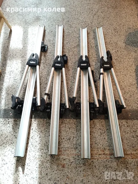 4 броя багажници за велосипеди "THULE Tour"/таванен монтаж/, снимка 1