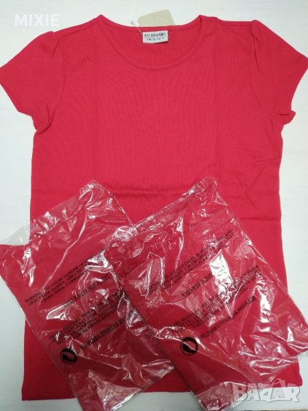 Нови детски червени тениски за момиче , снимка 1