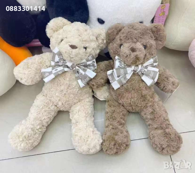 Плюшено мече с панделка 28см, снимка 1