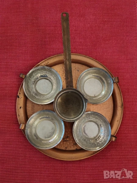Комплект меден, бакърен сервиз. , снимка 1