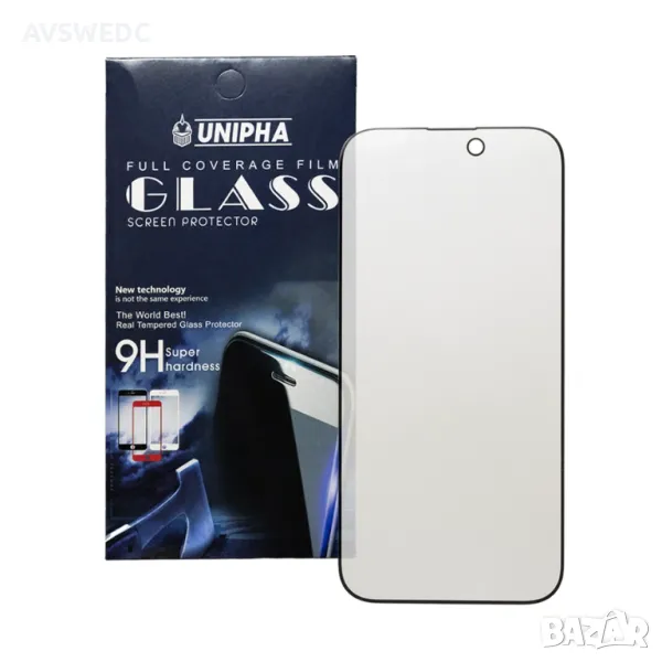 Затъмнен стъклен протектор Privacy iPhone 14 Pro Max , снимка 1