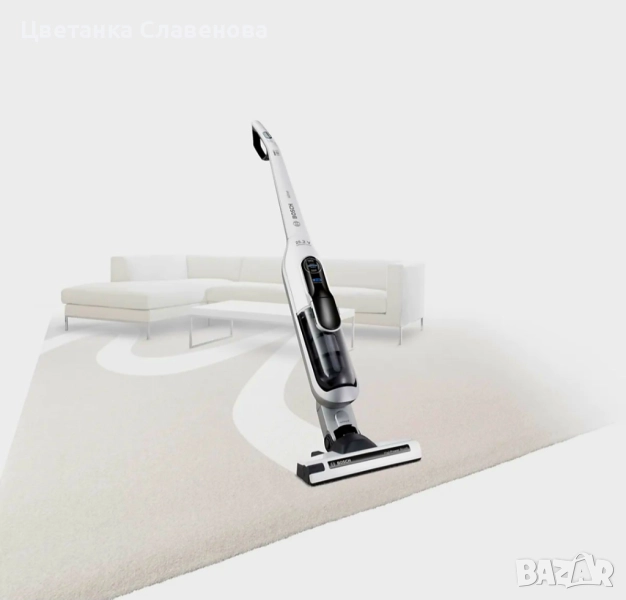Вертикална прахосмукачка Athlet-ProHygienic 25.2V черно-бяло, Bosch, снимка 1