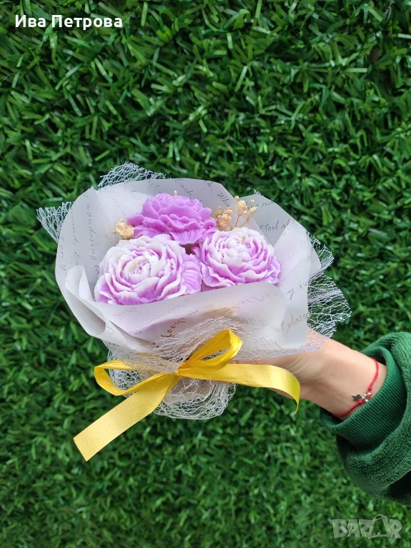 Букет от соев восък , снимка 1